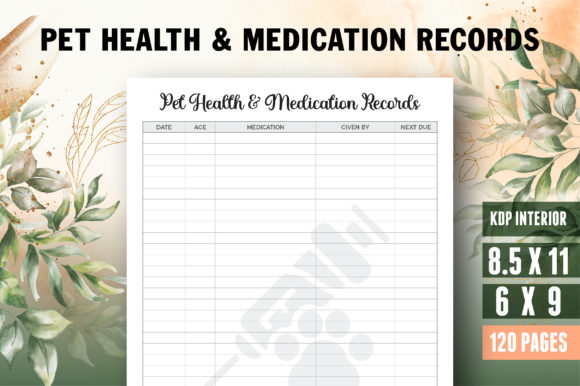 Download Pet Journal Pet Health Medication Record - Pet journal Collection