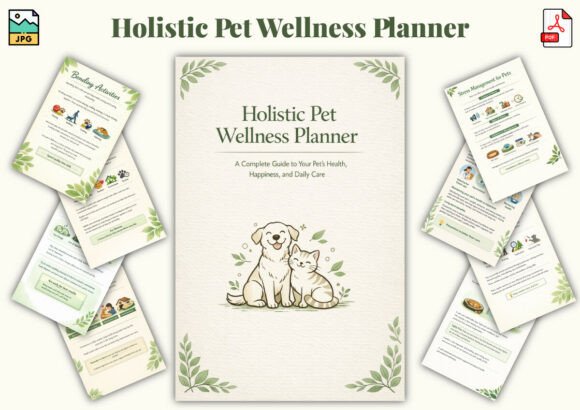 Download Holistic Pet Wellness Planner - Pet wellness Collection